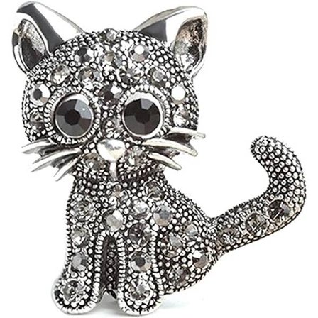 Krystal Kat Brosche Pins Julegave Bryllupsgave til Kvinder