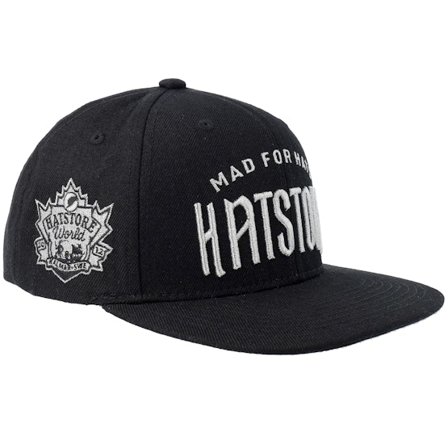 Hatstore - Black snapback Czapka Z Daszkiem - Mad For Hats Black Snapback @ Hatstore