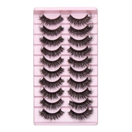 10 par falske øjenvipper Cat Eye Lashes