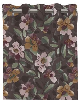 Öljettlängd blommig Vera 2-pack Brun - Linea