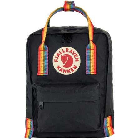 Fjällräven Kånken Rainbow Mini One Size - Lapset - Black-Rainbow Pattern - Kånken-laukut