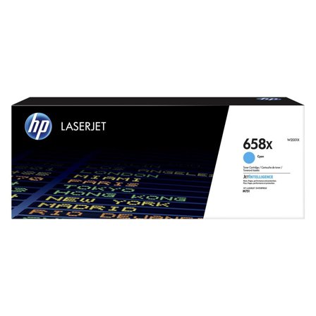 HP Toner W2001X 658X 28K Cyan - Lyreco - Toner och bläck - Tonerkassetter - Toner HP