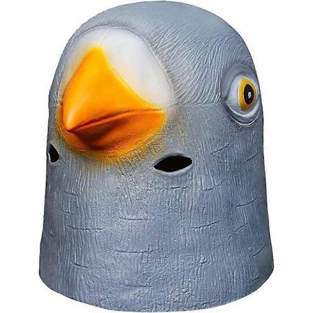 Halloween Nyhet Kycklinghuvud Mask Kostymfest Tupphuvud Mask Cosplay Rekvisita