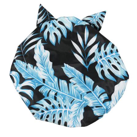 Duschmössor Flower Print Vattentät Elastisk Lång Kort Hatt