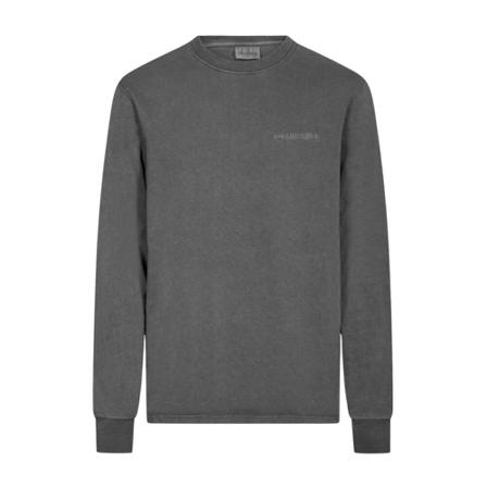 Han Kjøbenhavn Casual Long Sleeve T-shirt with Logo , Grijs , Heren , Maat: 2XL