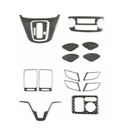 Carbon Fiber Cab Inredningstillbehör Rattdekal för 2007-2011