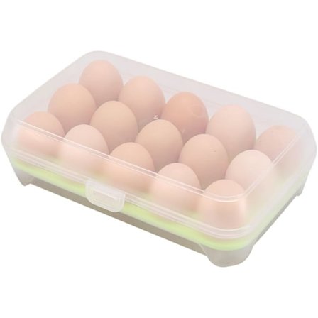 Eggboks Eggholder Matboks Plast Egg Oppbevaring 23*15*7cm