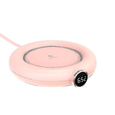 Kaffe-muggvärmare, Automatisk Avstängning USB-koppvärmare, Elektrisk Dryckesvärmare (1 st - rosa)
