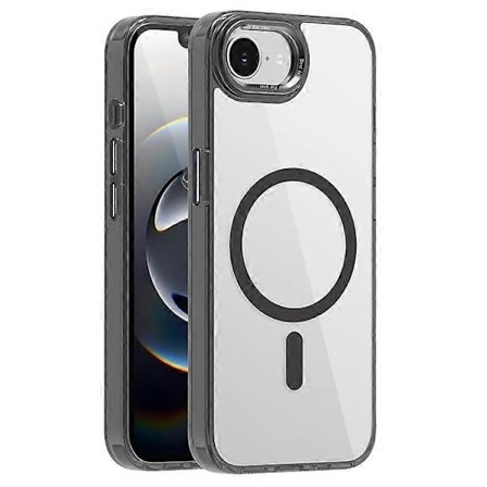 Kompatibelt deksel for iPhone 16e TPU+PC Transparent Magnetisk Telefondeksel