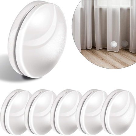 Magnetiske Gardinvægte, Plastikbelagte, Heavy Duty, Syfri Brusevægt