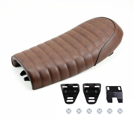 Moottoripyörä Retro istuintyynylle Moottoripyörä Cafe Racer Flat for Seat Vintage Mukava Kyttyrä Satulatyynyn vaihto