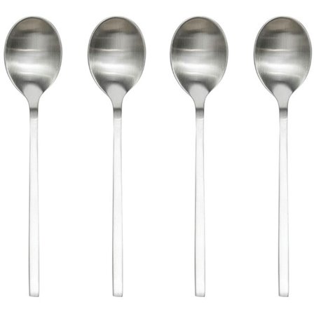 Oyoy living design Yuka ske, 4 stk. - Børstet stål | KitchenOne