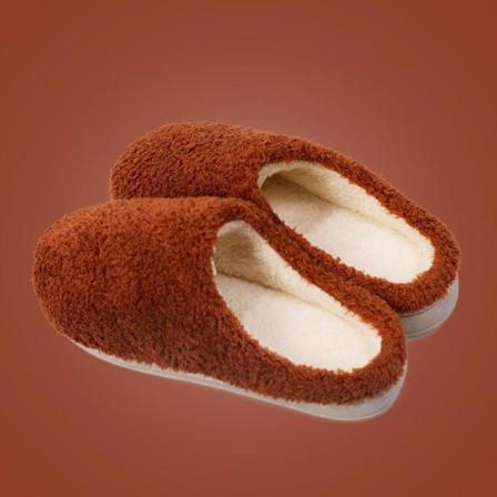 Fluff Tofflor Varma Tofflor Innetofflor Brun 36-37 (insida 24cm)