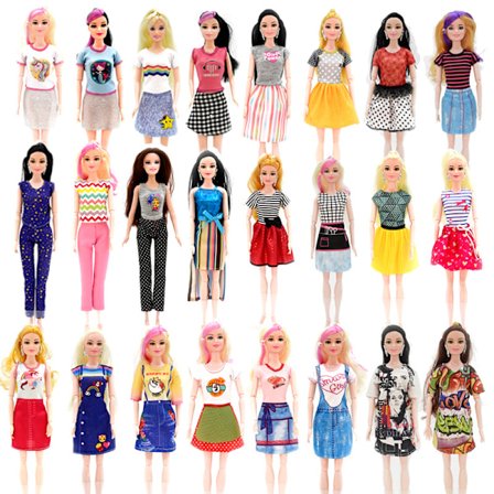 24 stykker 30cm Bapyrene dukketøj fashion suit tøj