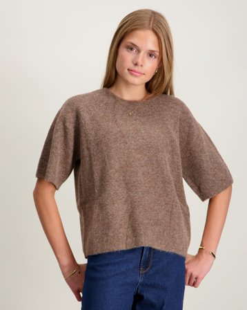 Sofie Schnoor CERINSY BLOUSE Brązowy Topy i bluzki Dziewczyna - Kids Brand Store