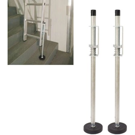 2 stk. justerbar stige nivellering, 60 cm stige nivellering fødder til stabil platform og gulv niveau KLB