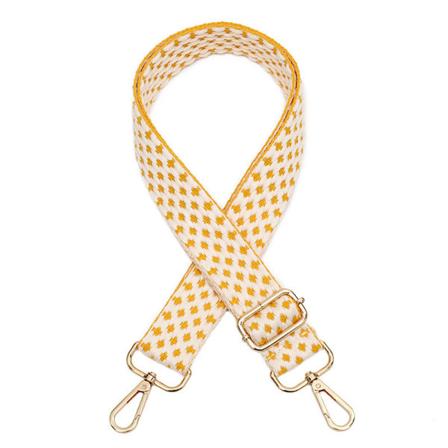 Axelrem V?skrem Stickad bomull Handgjord Yellow