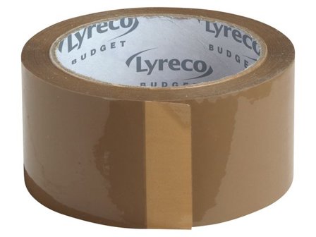 LYRECO BUDGET Packtejp PP 50mmx66m brun 6/fp - Lyreco - Emballage och lagerutrustning - Packtejper - Packtejp PP