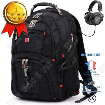 Ryggsäck - TD - 17.3 tum - Vattentät - USB-laddningsport - Stort kapacitet