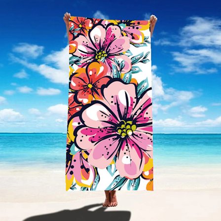 Mikrofiber tyndt strandhåndklæde letvægts ekstra stort 180*81cm strand svømning strandhåndklæde