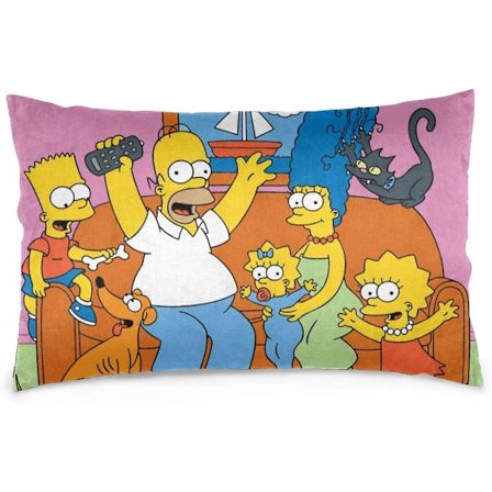 Anime Tegneserie Simpsons Dekorativt Pudebetræk 40x60cm Tommer Pyntepudebetræk Pudebetræk til Boligindretning Design AB-5394