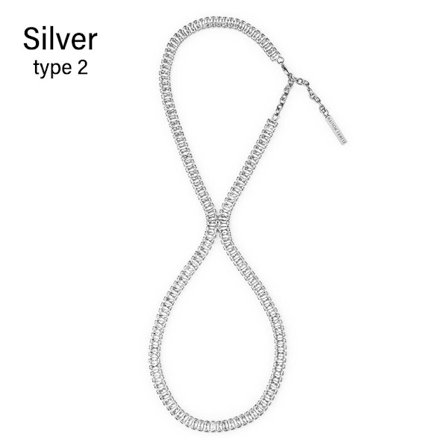 Korkeakorkoinen nilkkakoru jalkaketju SILVER TYPE 2 TYYPPI 2