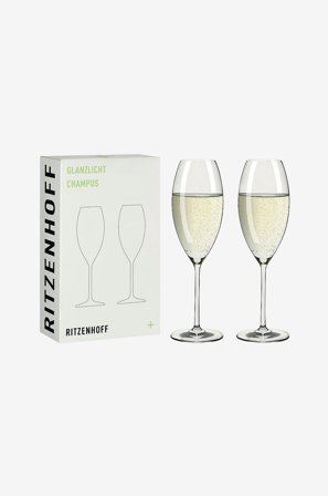 Ritzenhoff - Samppanjalasi Glanzlicht 2-p - Läpinäkyvä - Viinilasit - - Homeroom
