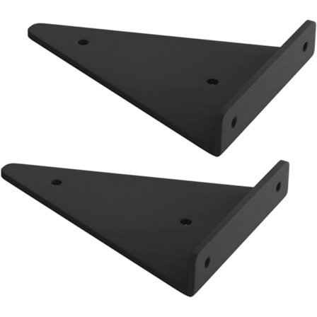 Flytende Metall Trekant Hylle Brakett, Skjult Blindvegg Hylle Brakett, Soverom Stue Bad DIY Dekorasjon Støtte, 2 Stykker Vegg Brakett