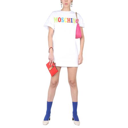 Moschino Short Kjole Hvid, Dame