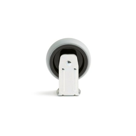 Fast hjul, 100x32 mm, 90 kg, massivgummi, centrumhål 10,2 mm