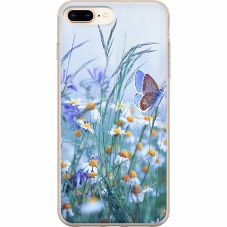 Apple Iphone 8 Plus Genomskinligt Skal Blommor