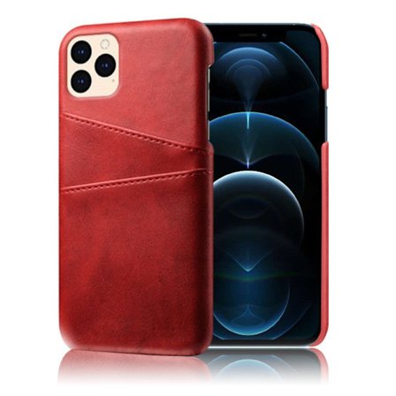 iPhone 12 Pro / iPhone 12 skal med korthållare - Lila