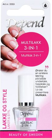 Depend Multilak 3-in-1 8 ml, Makeup, Neglepleje, Neglehærder