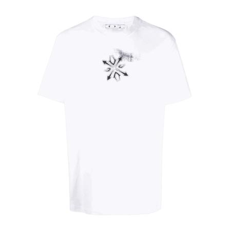 Off White, T-Shirts Wit, Heren, Maat:L