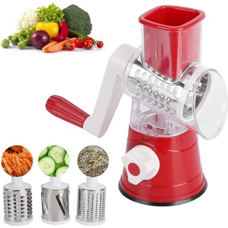 Grøntsagssnitter med håndsving, til frugt, grøntsager og andet, tilbehør til hjemmekøkkenet, multifunktionelt rivejern