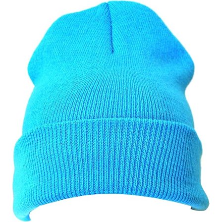 Lue Enkel Myk Komfortabel Casual for Menn Kvinner Varm Strikket Vinter Ullaktig Skully Skilue Babyblå