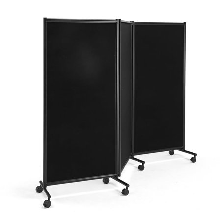 Utställningsskärm, B 2280 x H 1705 mm, svart, stål
