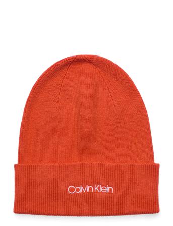 Essential Knit Beanie Accessories Headwear Beanies Oranssi Calvin Klein