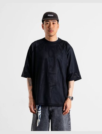 Woodbird Wbblake Mesh Tee - Black - M