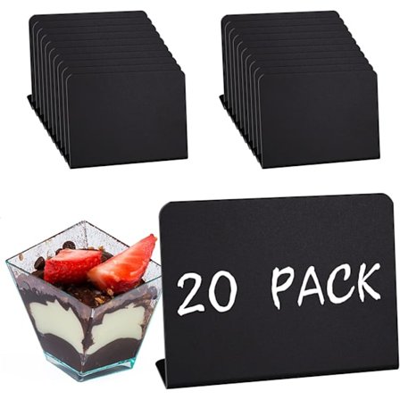 20 stk. Mini Tavler, Små Tavler for Merking