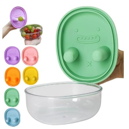 Snack Finger Container, 2-i-1 Kladdfri Snackbox, Spilltät Bärbar Matförvaringsmugg, Resor, Camping, Utomhus, Håll Händerna Rena
