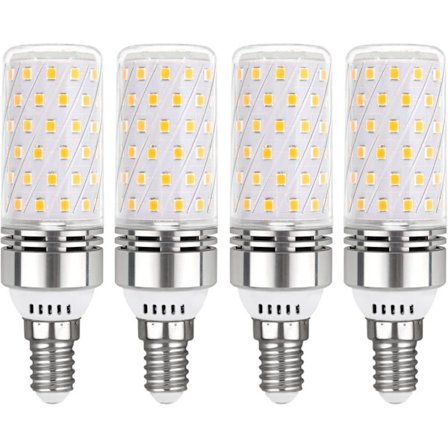 E14 LED Pære 16W Neutral Hvid 4000K, 1450LM, E14 100W Halogen Ækvivalent, 360° Lys, AC 220V, E14 LED Pære Neutral ikke-dæmpbar, sæt med 4
