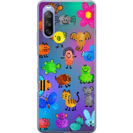 Yhteensopiva Puhelinkuori Sony Xperia 10 III Lite Little Scribble Friends