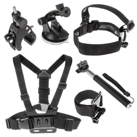 GoPro Tilbehør - 6 Dele | Starterkit