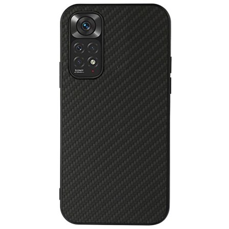 Xiaomi Redmi Note 11 4G Carbon Fiber Mobilskal - Svart