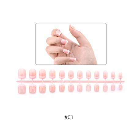 360 st falska naglar konstgjorda naglar franska falska naglar kit vit rosa 12 storlekar full täckning för DIY salong dekoration nagelkonst