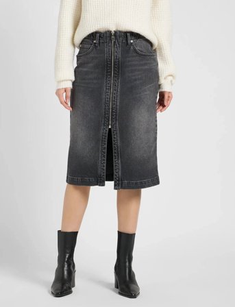 Lee Jeans Moto Skirt - Grey - 31