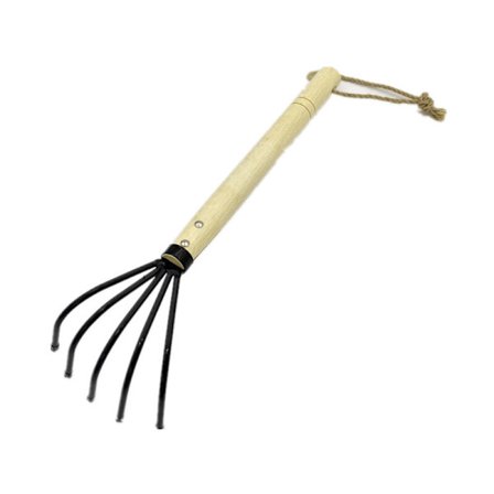 Handkultivator Jordräfsa Klo Tiller Bar Trädgårdsverktyg 5 Klor Kolstål Med