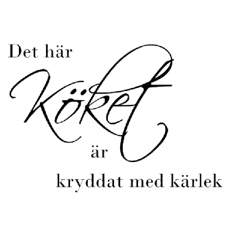 Väggord - Det här köket är kryddat