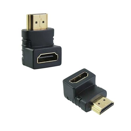 2-pack 90 Grader HDMI Adapter - Vinklad HDMI-adapter